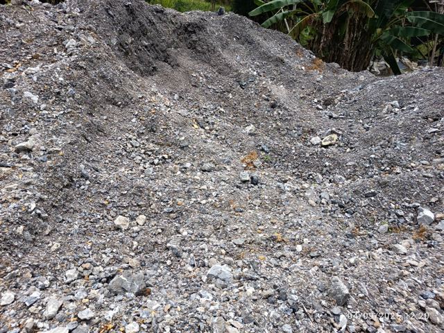 Antimony ore stockpile at Kanchanaburi mine