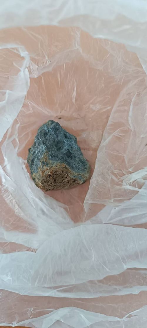 Antimony ore sample from the mine