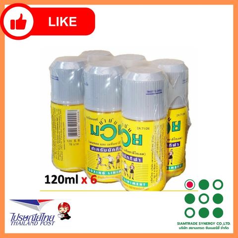 Namman Muay Thai Boxing Liniment Massage Oil 120 ml – 6 Bottles