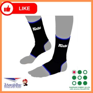 Fairtex AS1 Adult Muay Thai Boxing Ankle Supports MMA Kickboxing Black/Blue